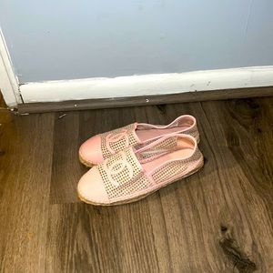 Chanel leather espadrilles brand new never worn 39 EU Pink Leather